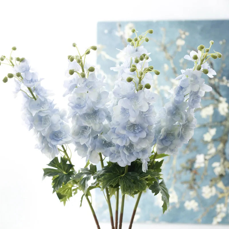 fleurs artificielles delphinium hyacinth pour décoration mariage