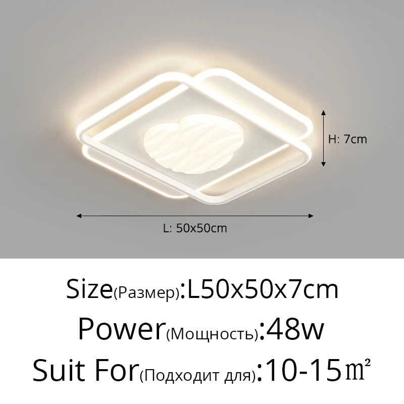 plafonnier à led moderne pour décoration intérieure et luminaires élégants