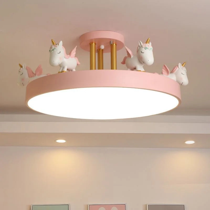 plafonnier led coloré pour chambre d'enfant décoration lumineuse sécurisée