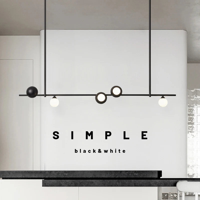 lustre style minimaliste italien moderne pour restaurant ou bar