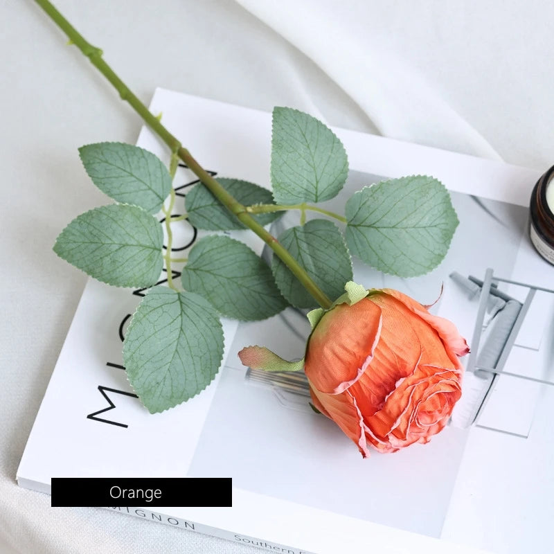 fleur de rose artificielle pour décoration de mariage et table