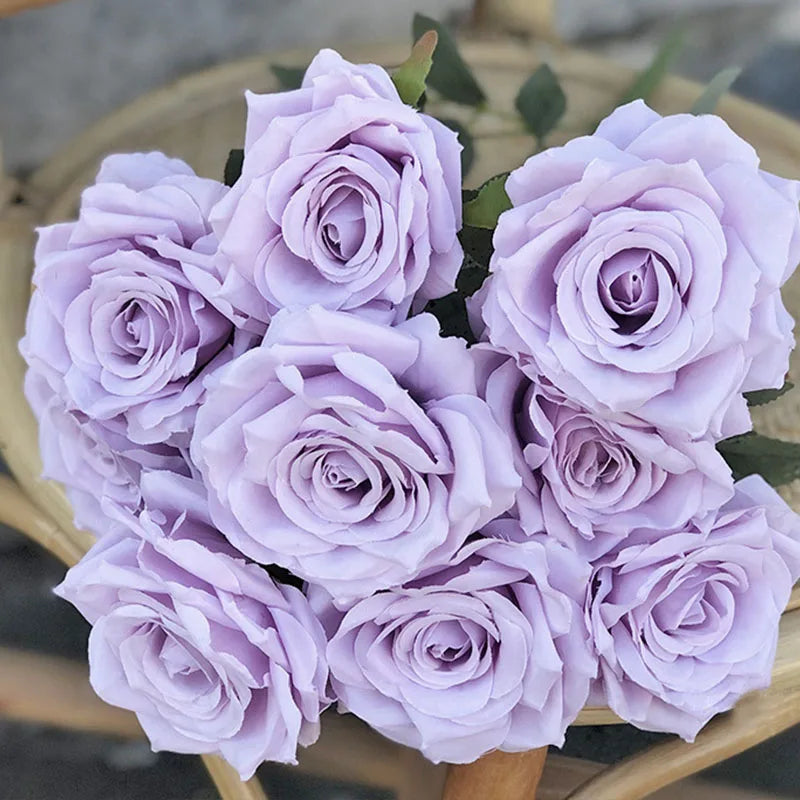 fleurs de roses artificielles bouquet décoration pour la maison et bureau