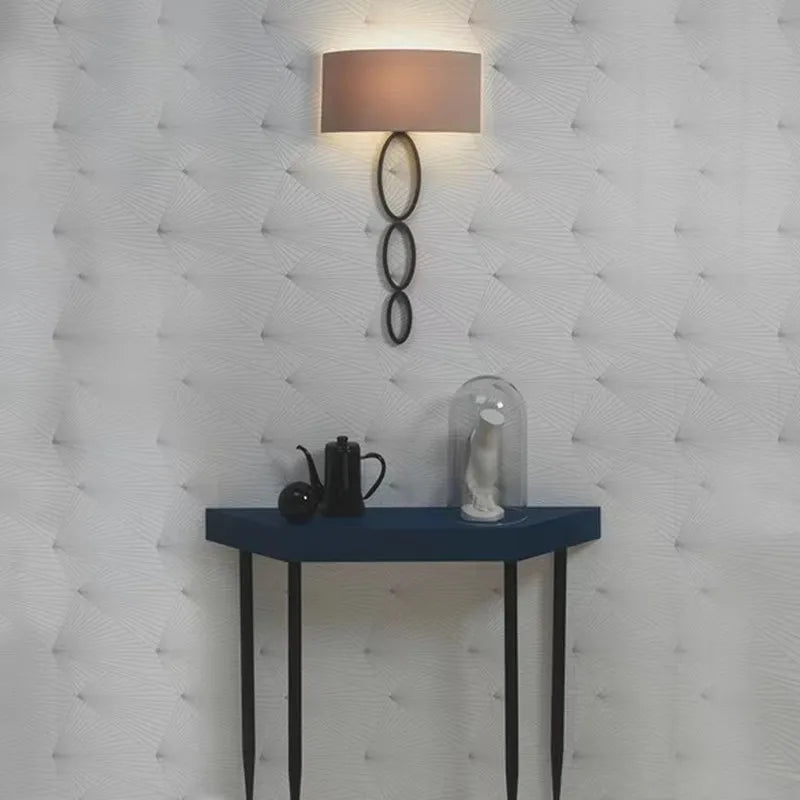 applique murale design en tissu éclairage moderne pour intérieur décoratif