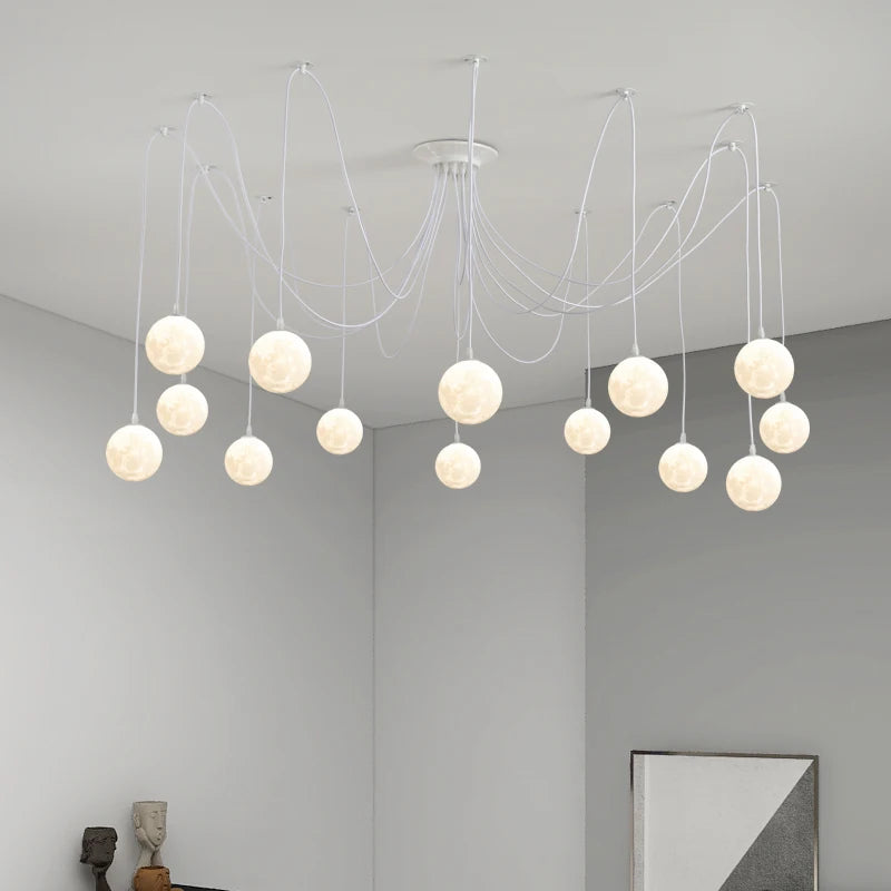 lustre multi lumières suspendues style nordique pour commerces