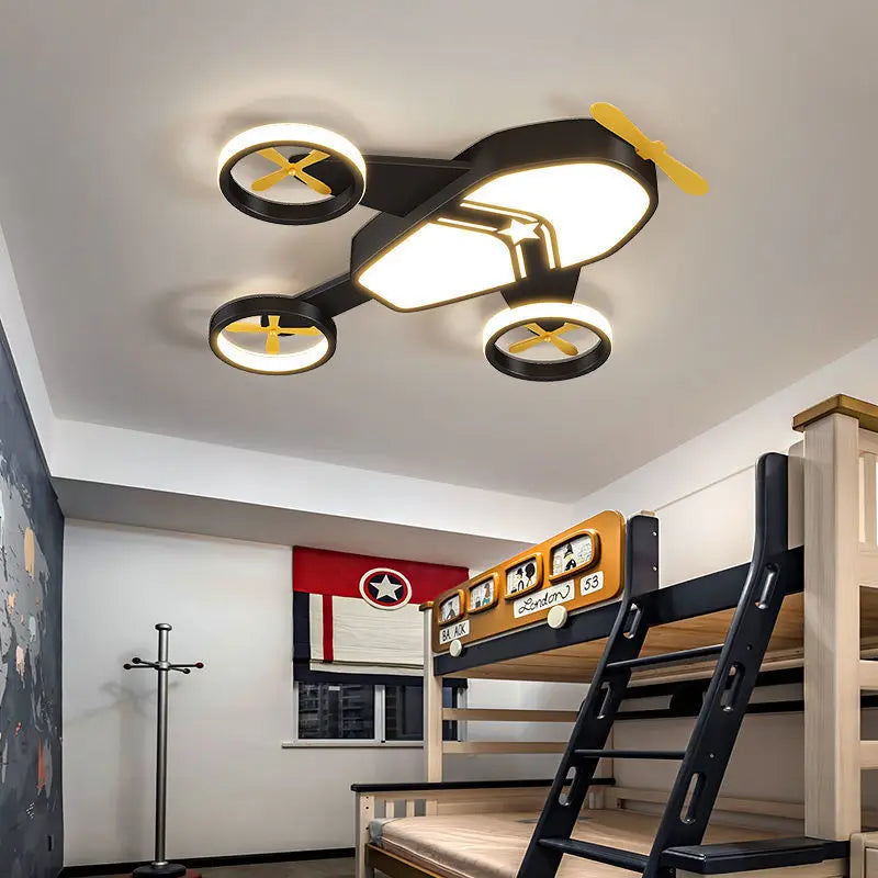 plafonnier avion lumineux pour chambre d'enfant garçon