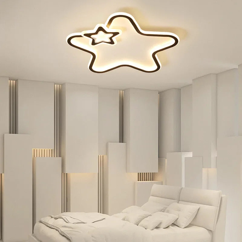 plafonnier led moderne étoile pour décoration d'intérieur lumineuse