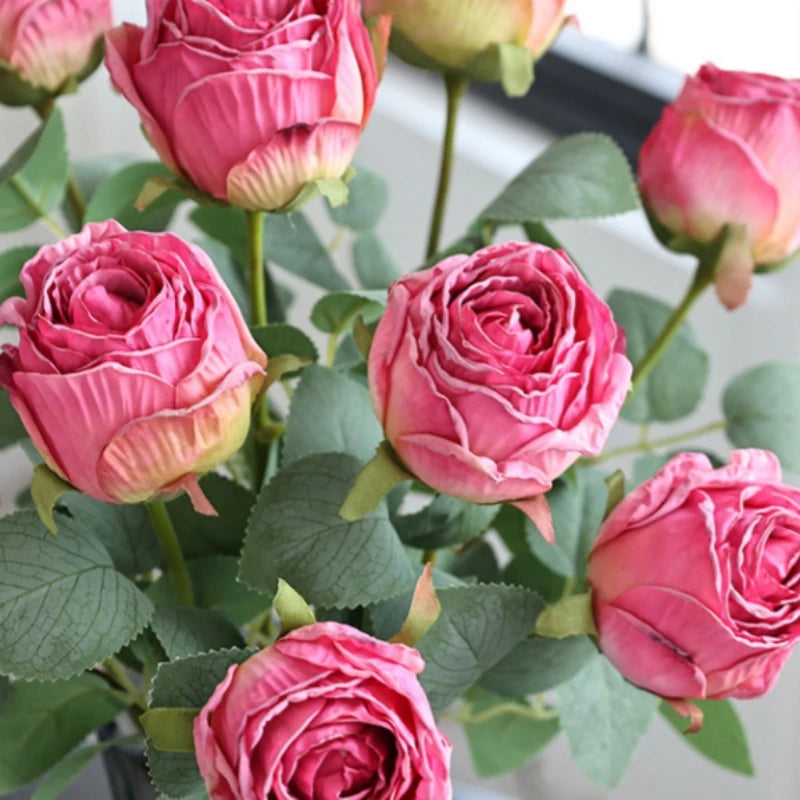 fleur de rose artificielle pour décoration de mariage et table