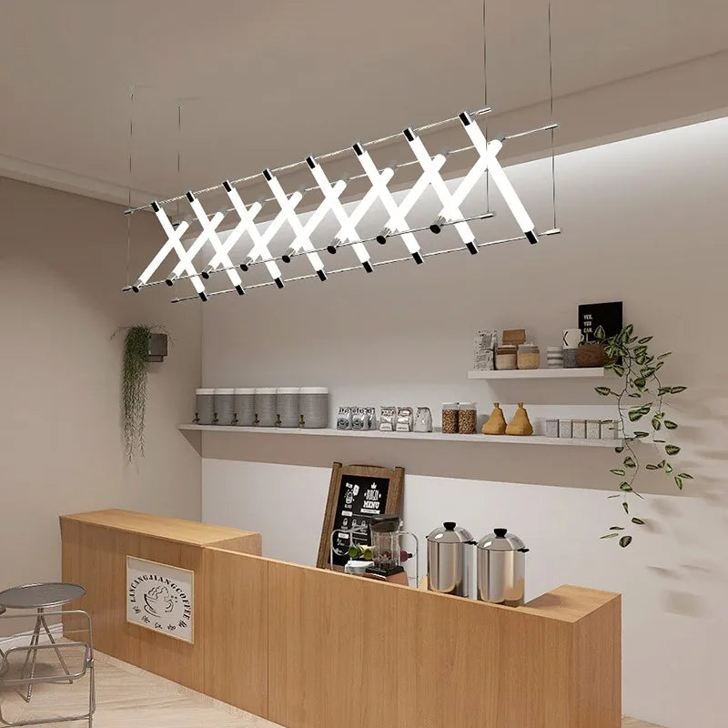 Modern Simple Chandelier, Restaurant, Bar, Exhibition hall, Chandelier, Nordic art Island designer, Extremely Simple LED Lamps