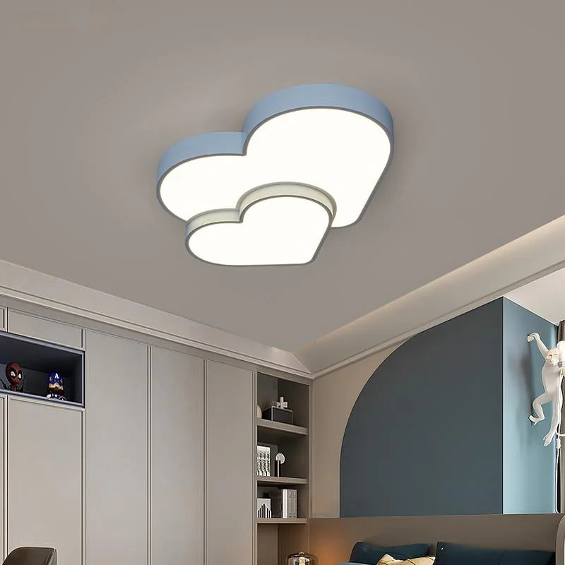 plafonnier moderne minimaliste étoiles coeurs luminaires décoratifs