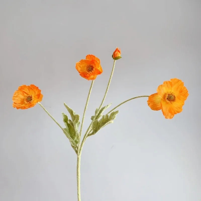 bouquet de fleurs artificielles pavot pour décoration maison jardin fête