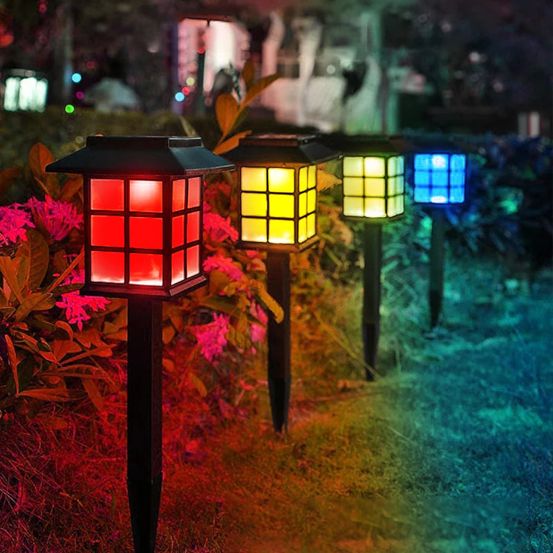 lampes solaires étanches pour décoration de jardin extérieur