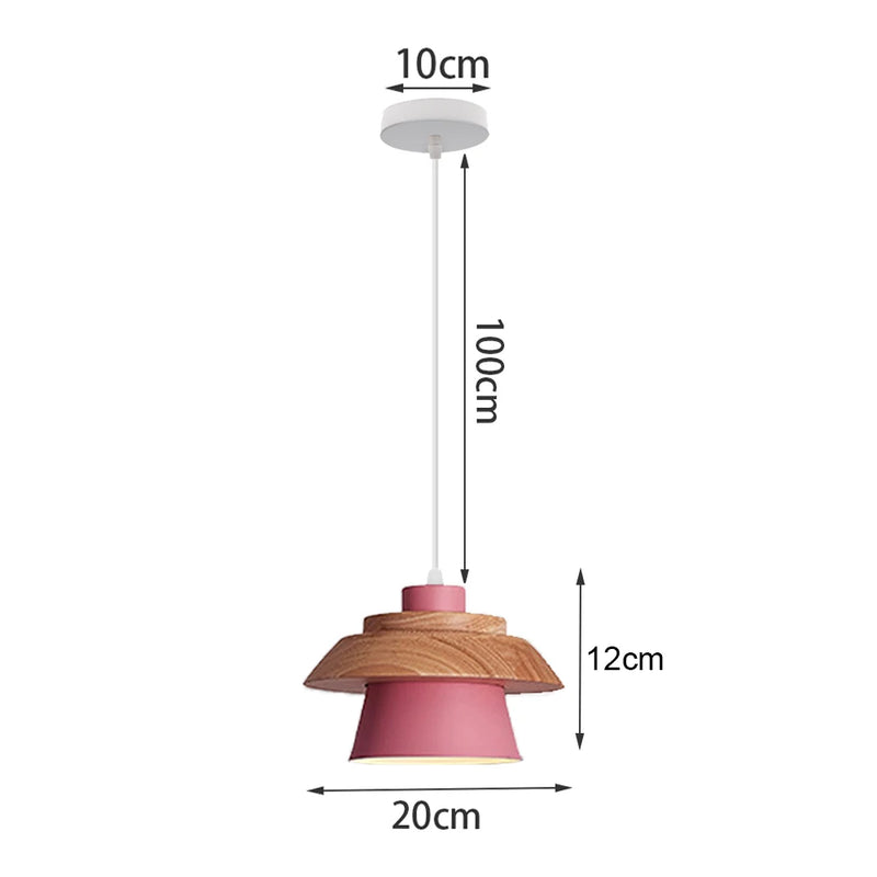 suspension nordique en aluminium rétro pour éclairage intérieur