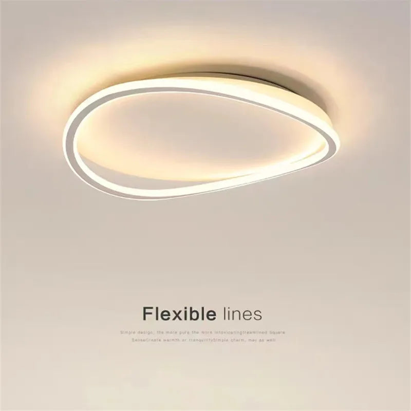 plafonnier minimaliste rond lumineux design créatif moderne