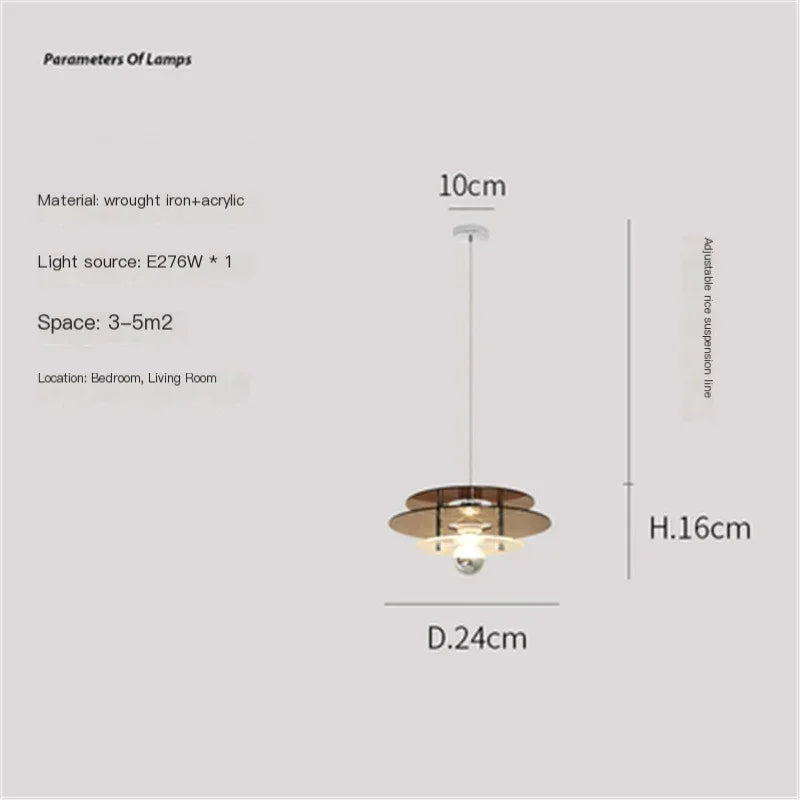 lustre arc-en-ciel soucoupe volante déco rétro pour bar ou restaurant