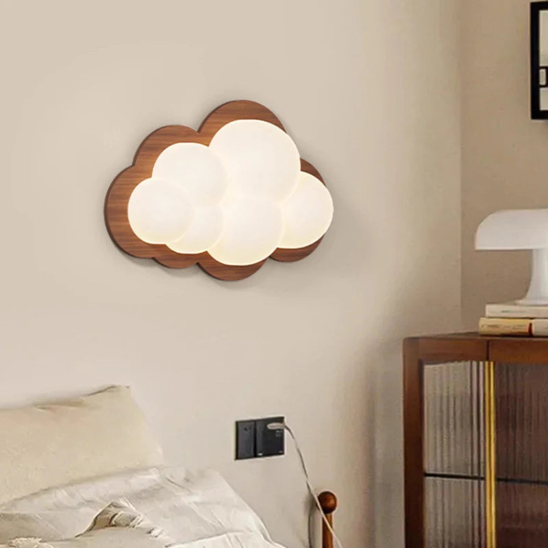 applique murale nuage décorative pour chambre d'enfant