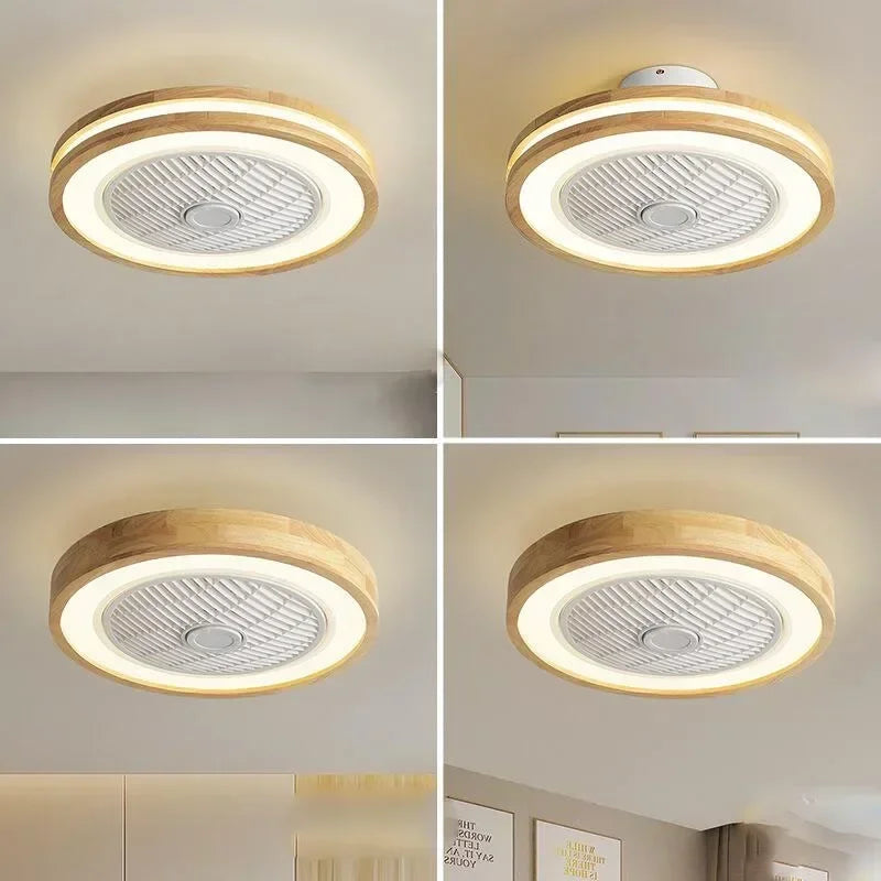 ventilateur de plafond moderne avec lumière télécommandé design élégant