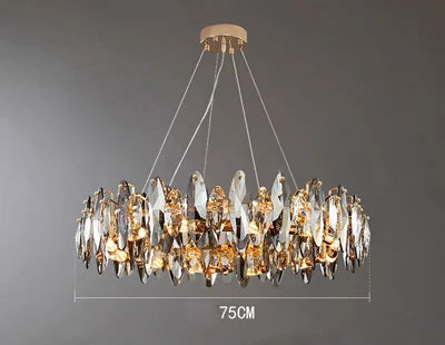 lustre vintage art déco en cristal pour éclairage intérieur