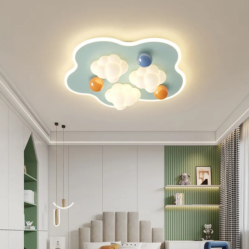 plafonnier nuage style crème pour chambre enfant moderne et chaleureux