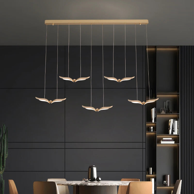 lustre moderne suspendu pour atmosphère créative et minimaliste