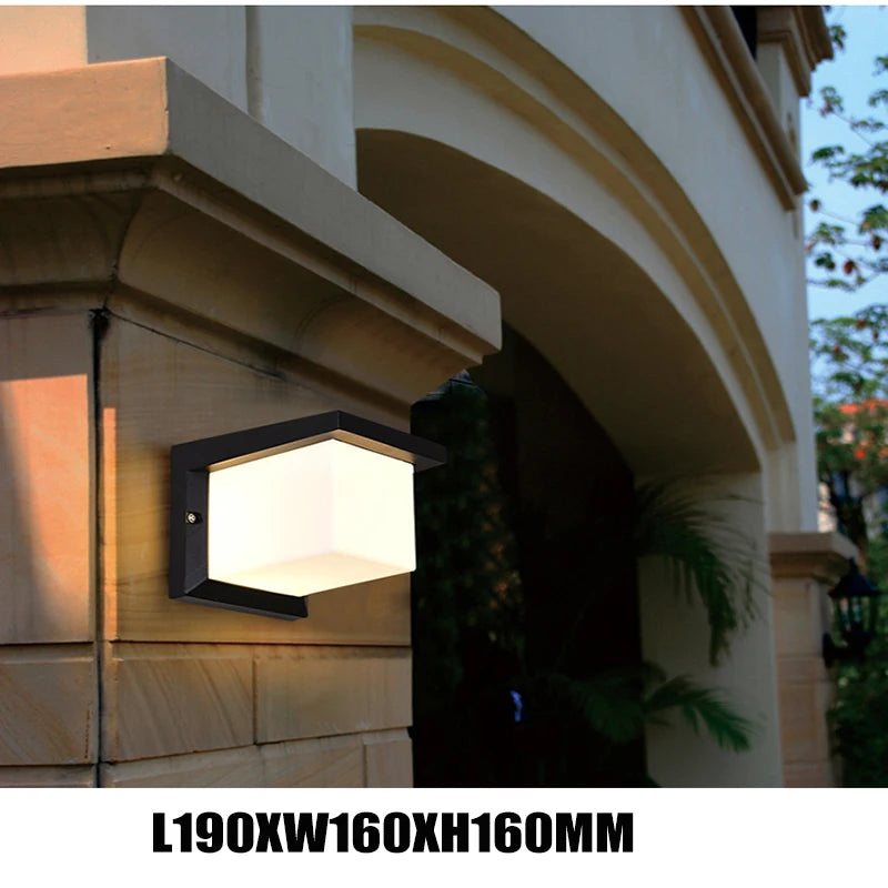 15W outdoor wall lamp led special design good looking wall light with warm white or white doorway aluminum wall sconce garden