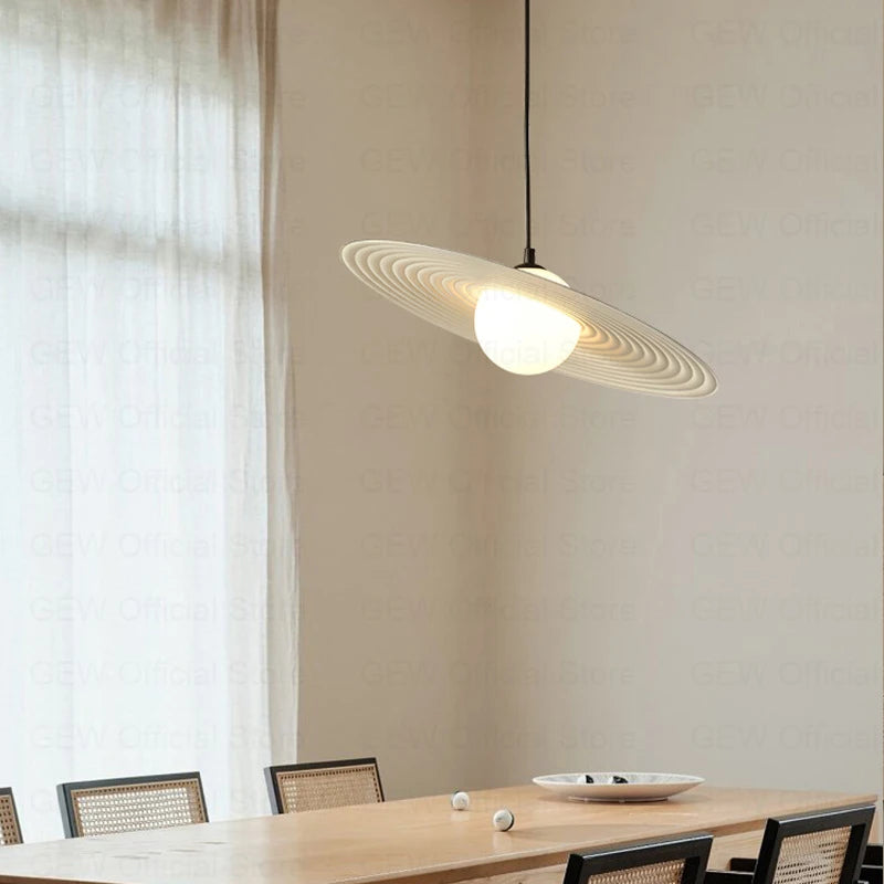 lampes suspendues ovni nordique moderne en fer et plastique pour décoration
