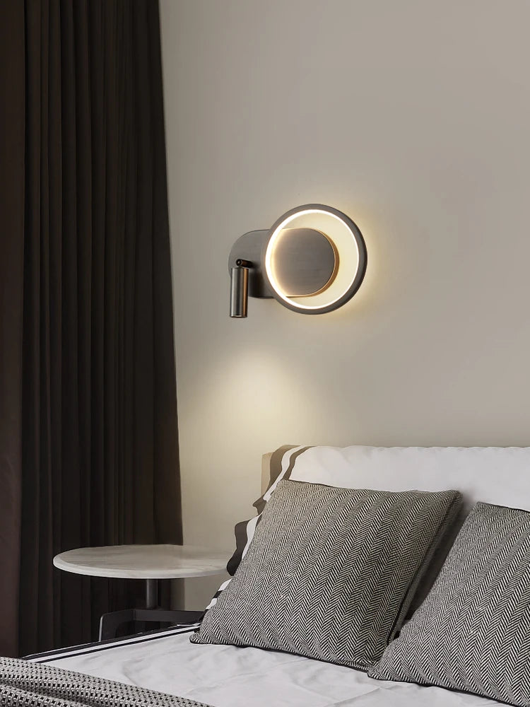 applique murale led en cuivre style industriel minimaliste