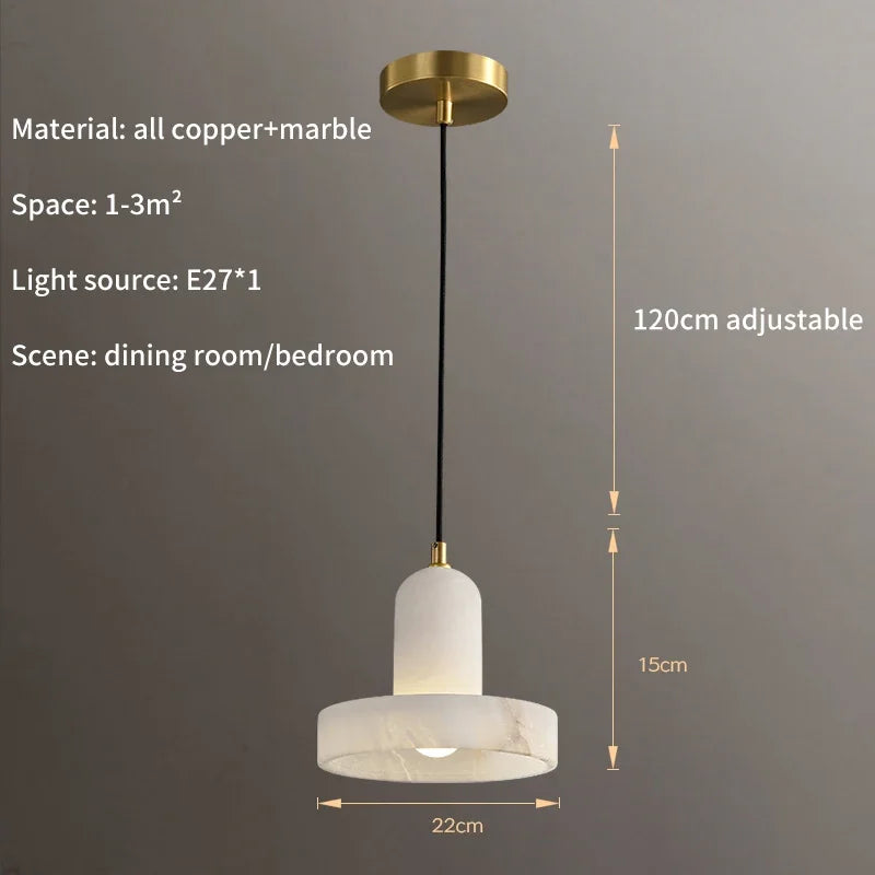 suspension moderne en marbre naturel pour décoration intérieure