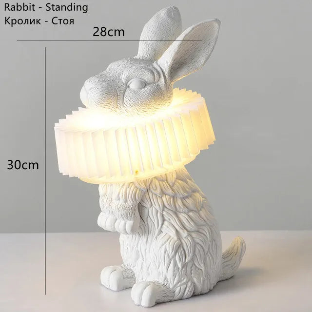 lampe de table lapin adorable pour décoration enfant