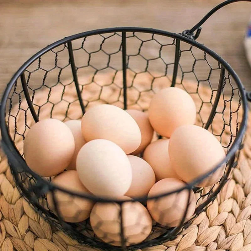 panier à œufs en métal pour rangement de cuisine et support pratique