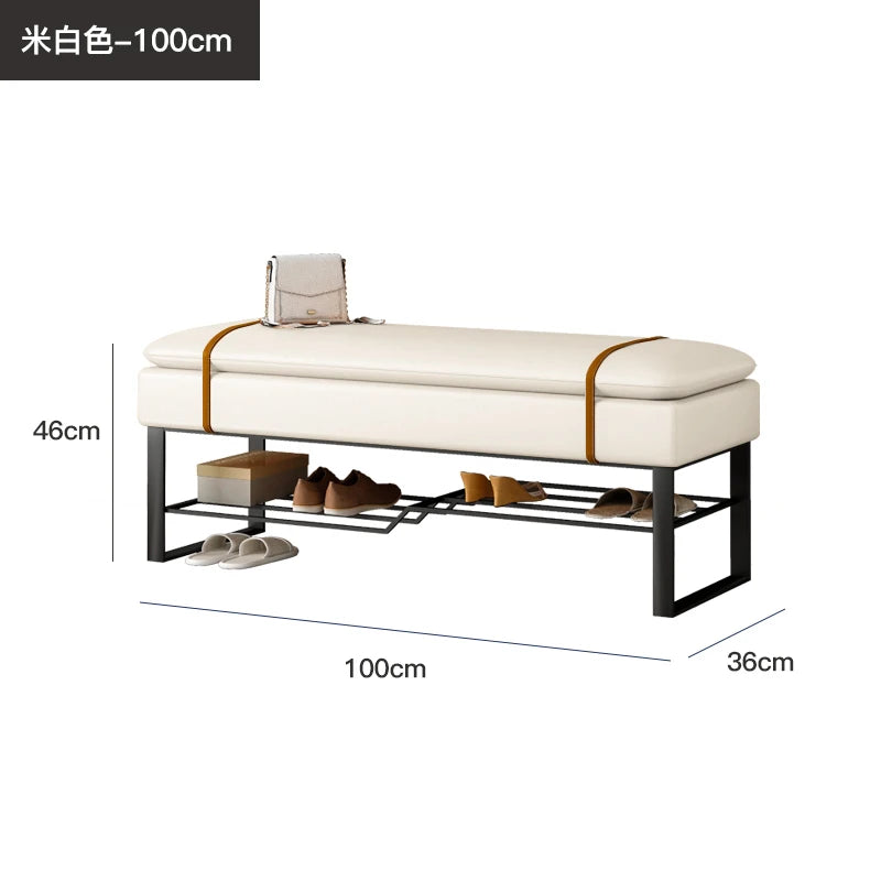 banc à chaussures de luxe pour un intérieur élégant