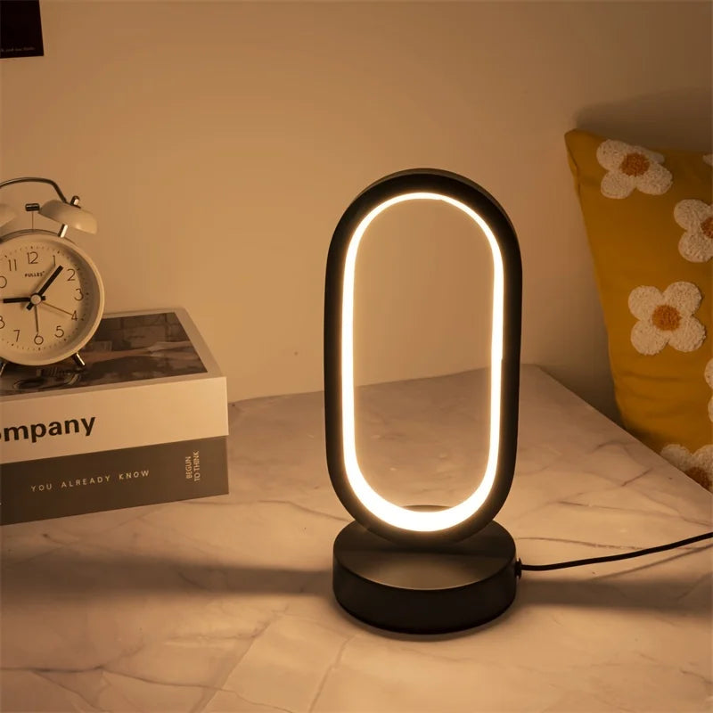 lampe à poser led en forme de u pour éclairage décoratif