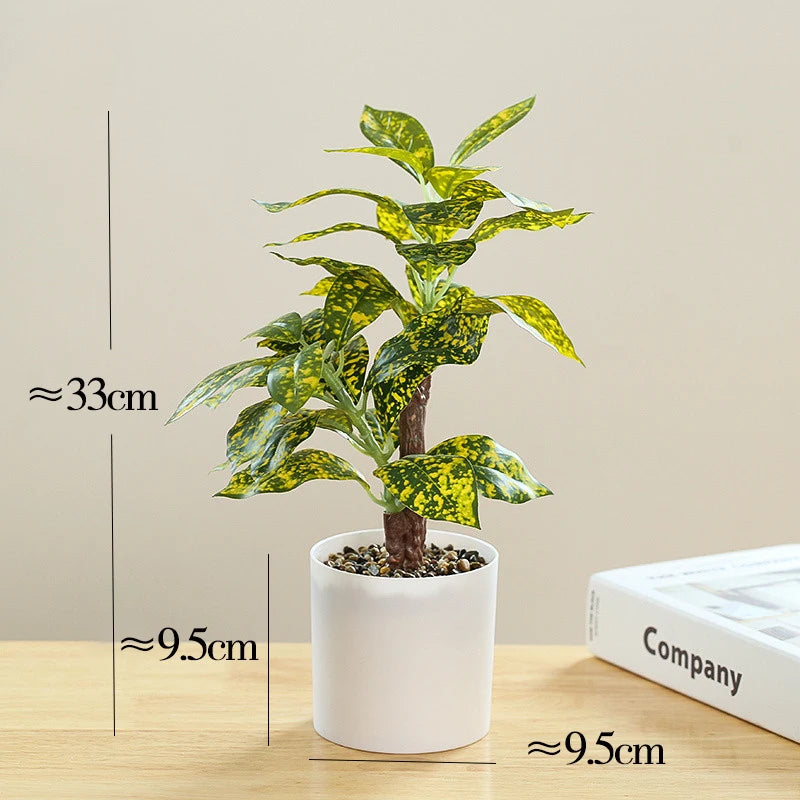 plante artificielle en pot bambou monstera pour décor bureau et maison