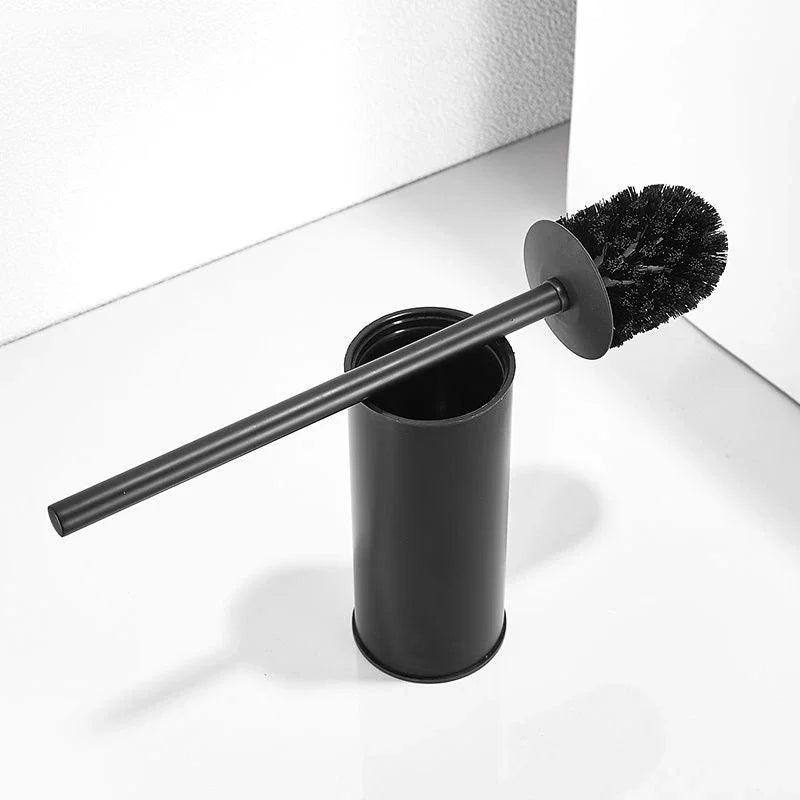 brosse de toilette de luxe en acier inoxydable pour salle de bain