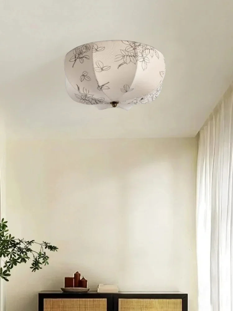 lustre moderne nordique en tissu pour intérieur élégant