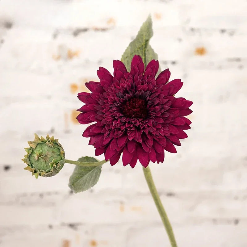 fleurs artificielles tournesols rétro double pétale décoration intérieure