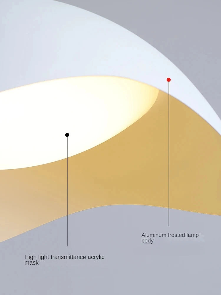 lustre nordique design ovni suspension décorative intérieure