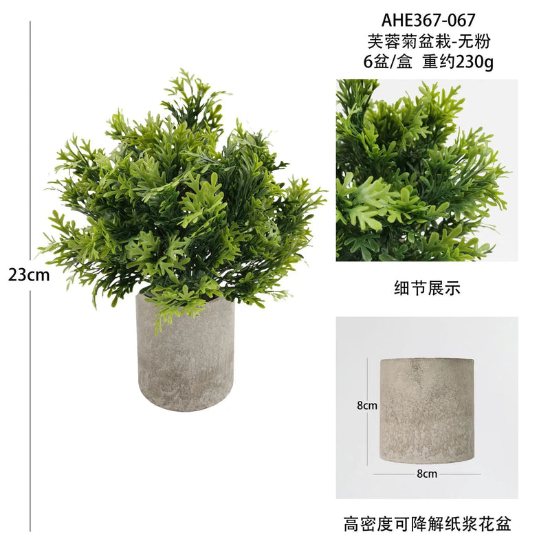 plantes artificielles pour décoration de bureau et table