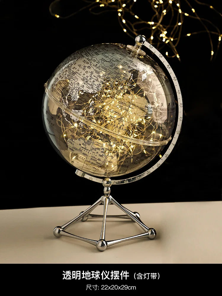 décoration globe terrestre lumineux pour apprentissage moderne éducatif