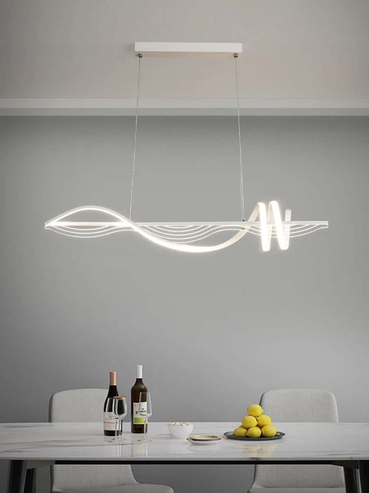 lustre led moderne suspension design minimaliste pour intérieur