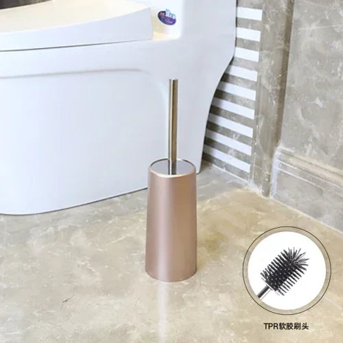 brosse de toilette à long manche poils souples sans impasse