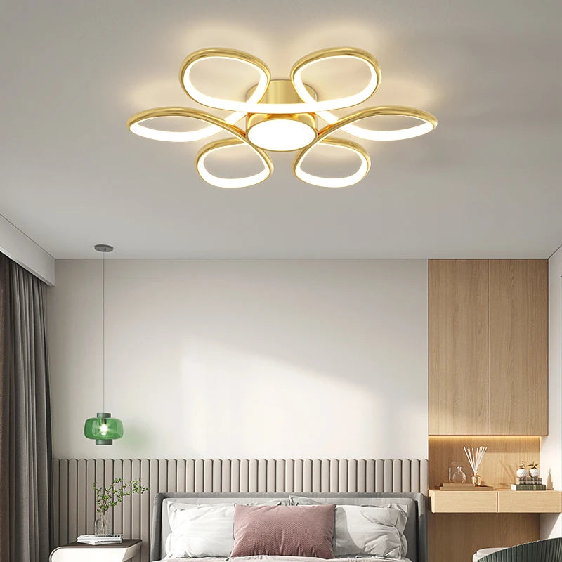 lustre moderne led pour décoration intérieure nordique élégante