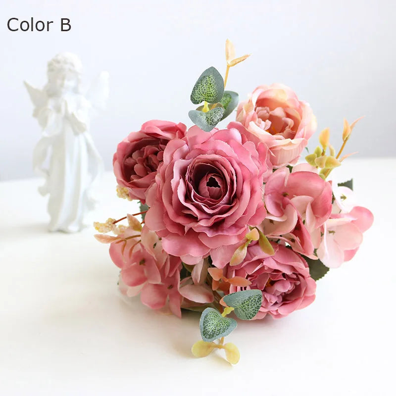 bouquet de fleurs artificielles pour décorations de mariage et automne