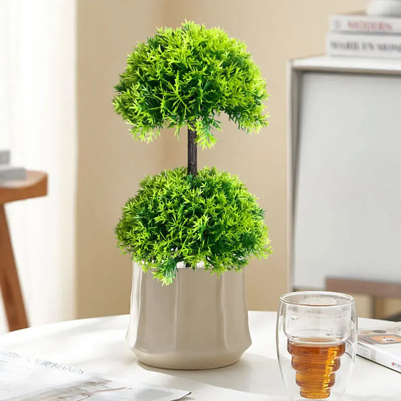 plante artificielle faux pin pour décoration intérieure et extérieure