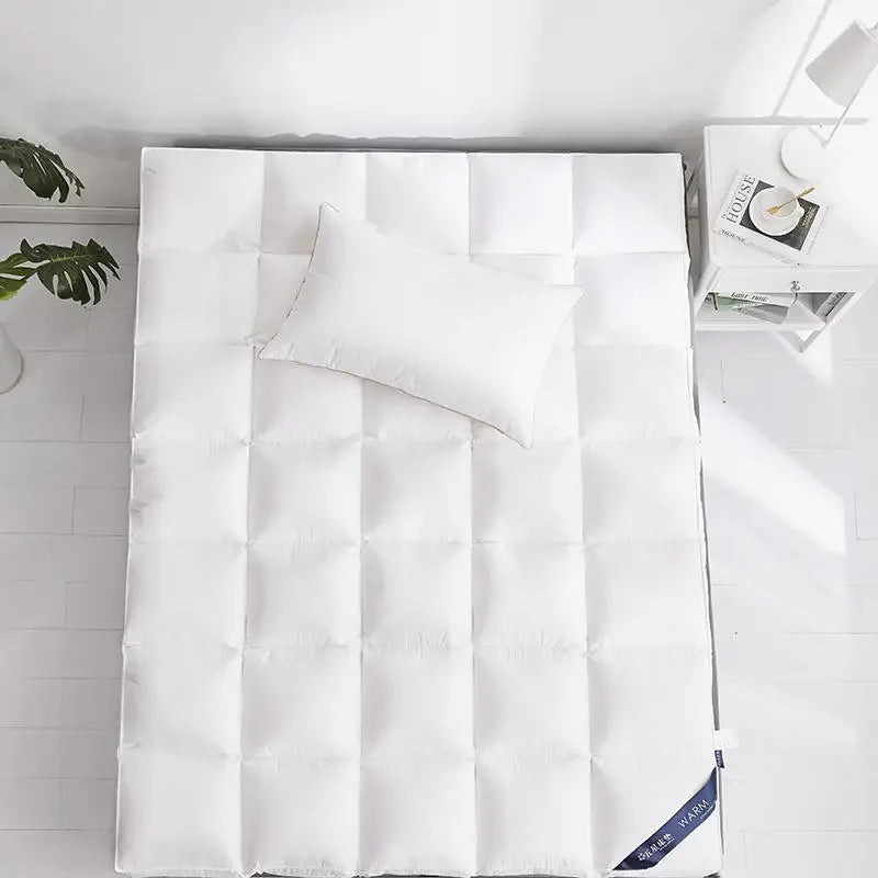 matelas moelleux en plumes surmatelas haut de gamme pour confort optimal