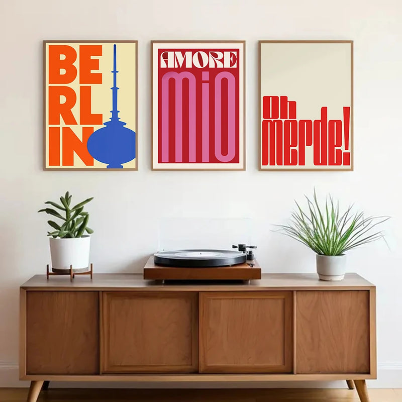 affiches murales abstraites fleurs pour décoration artistique