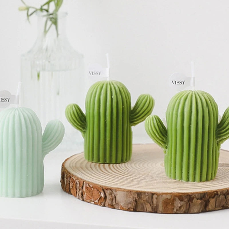 petites bougies parfumées en cire de cactus pour décoration intérieure