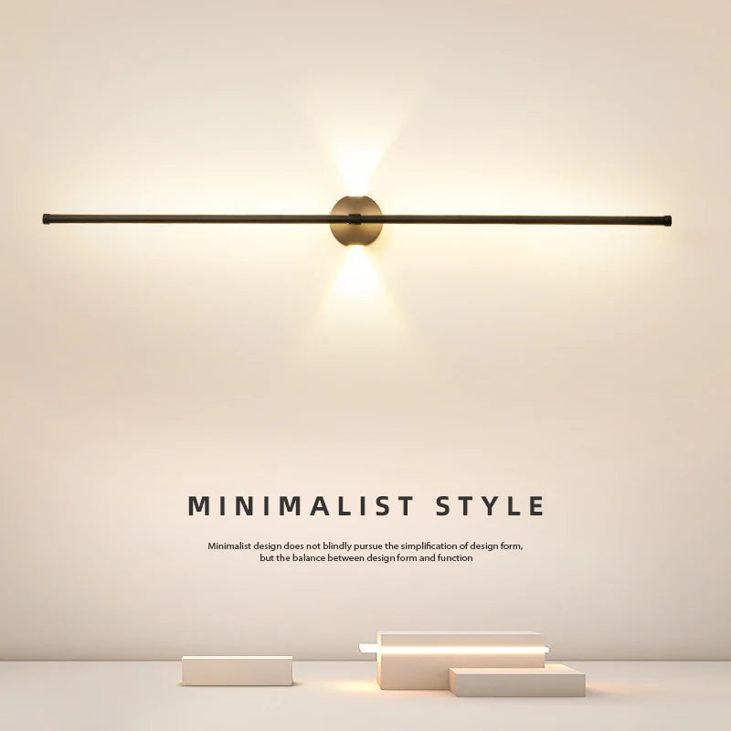 applique murale led linéaires minimalistes style nordique moderne