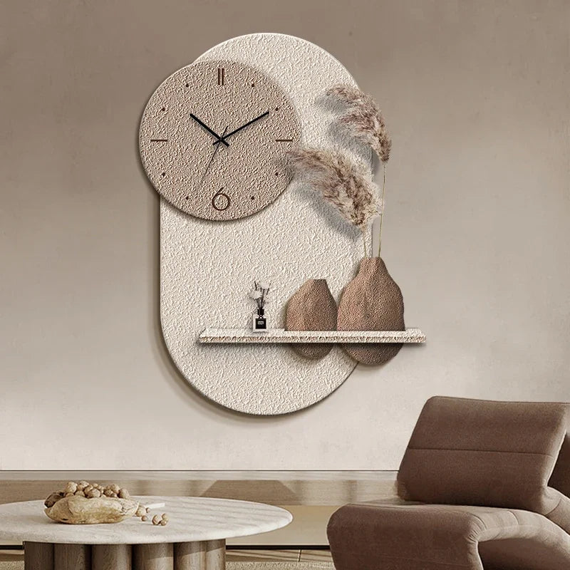 horloge murale décorative en grès design sensoriel avancé