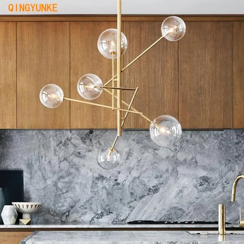 suspension en verre moderne pour décoration créative et élégante