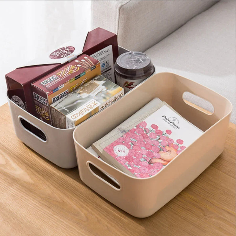 boîte de rangement polyvalente pour bureau et cosmétiques